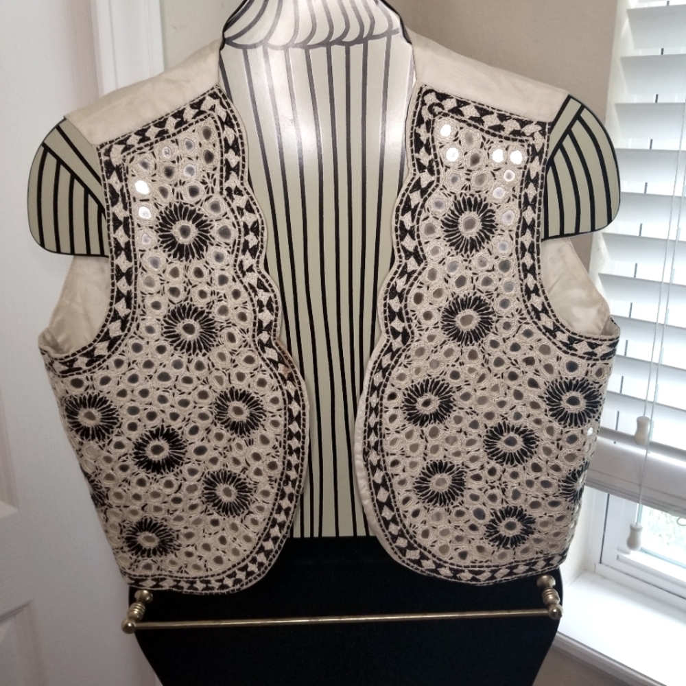 Circa 1968 mirrored vest - Vintage "hippie" look